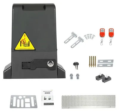 Immagine prodotto di Ikodm Motorizzazione per cancello scorrevole, apriporta elettrico, 370 W, 800 kg, sistema di apertura cancello, luce di segnalazione, interruttore a chiave, fotocellula, elettrico
