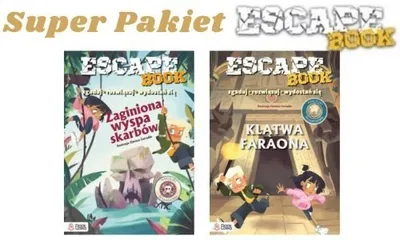 Productafbeelding van Pakiet książek Escape Books: Klątwa Faraona i Zaginiona Wyspa Skarbów