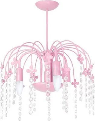 Produktbild von Deckenleuchte Kronleuchter Droplet Pink 3 - Mlp1137 Kinderzimmer Kinderleuchte