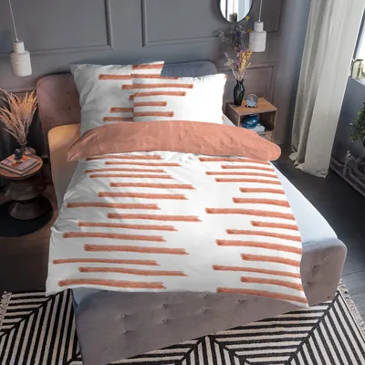 Produktbild von Tom Tailor Mako-Satin Bettwäsche 67658-835 coralle 135x200 cm + 80x80 cm