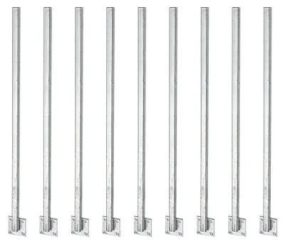 Produktbild von Universalpfosten | direkt gegen Platte geschweißt | zum Anschrauben | Länge 1150 mm | Pfosten 30 x 30 mm