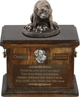 Zdjęcie produktu dla Rottweiler I - urna na prochy psa, urna ze statuetką, personalizowana urna na psie prochy marki Art-Dog