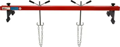 Produktbild von Motorbrücke Stahl Tragkraft 500 kg stufenlos verstellbare Höhe Traverse mit gummierten Standsockeln