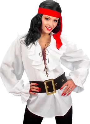 Productafbeelding van Piraten/Renaissance Blouse, Wit, Maat Xl