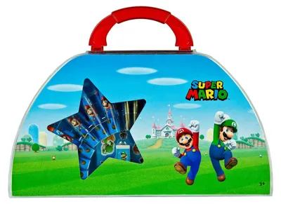 Immagine prodotto di Set da colorare di Super Mario da portare sempre con sé Divertimento creativo con Mario, Luigi e compagni.