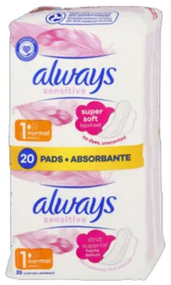 Produktbild von Always Ultra Sensitive Normal Plus Damenbinden, 20 Stück