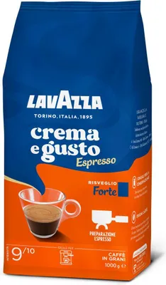 Produktbild von Lavazza Crema e Gusto Forte Kaffeebohnen 1kg Espresso intensiv kräftig