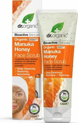 Immagine prodotto di Scrub viso al miele di Manuka Dr.Organic (125 ml)