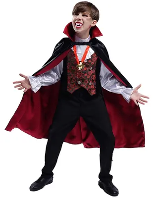 Vampir Kostüm Junge Halloween Gothic (S: 4-6 Jahre)