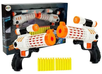 Produktbild von Leantoys Pistolenset + Schaumkartuschen Saugnäpfe
