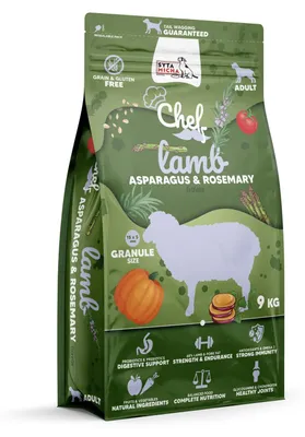 Obrázek produktu pro Granule pro štěňata jehněčí, malinové a dýňové 9 kg