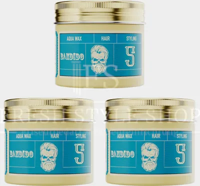 Produktbild von Bandido Aqua Wax Haarwachs Hair Wax 125ml - Neues Design - Neue Rezeptur Nr 5 ( Mittlerer Halt )