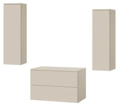 Obrázok produktu pre 3-dielna kúpeľňová zostava: spodná skrinka + 2 vysoké skrinky Color Kašmír (2S 80 + 1D 100 x 2)