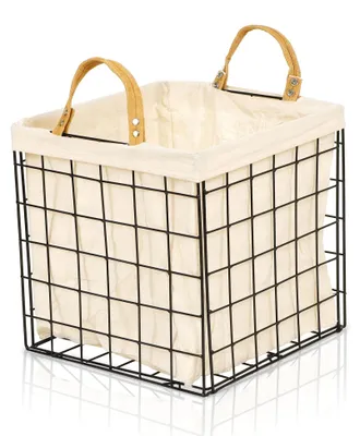 Produktbild von Lycce Kallax Einsatz Industry Aufbewahrungskorb Metall schwarz 35 l (33 x 33 x 33cm)