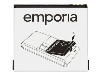 Produktbild von Emporia AK-RL2, 1050 mAh, 3,9 Wh, Lithium-Ion (Li-Ion), 3,7 V, Schwarz, 1 Stück(e)