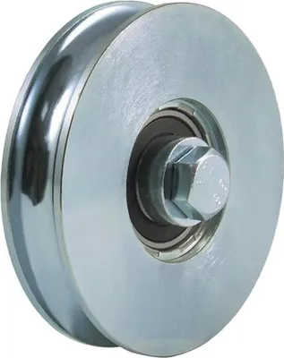 Produktbild von 100mm Rundrillenrad mit 1 Kugellager