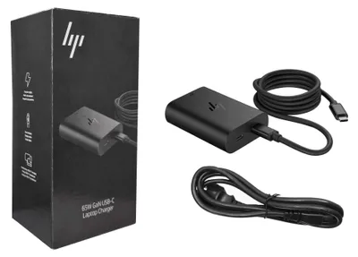 Produktbild von HP 65-W-USB-C-Netzteil, X3U23AV