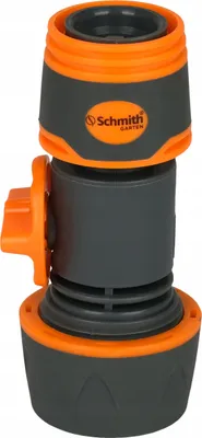 Zdjęcie produktu dla Szybkozłącze SCHMITH z zaworem Złącze naprawcze do węży ogrodowych 3/4" - 1/2" Regulowany przepływ wody