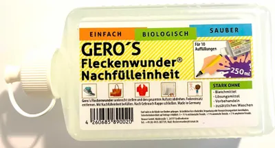 Produktbild von GERO`S  Fleckenwunder®  Nachfülleinheit 250ml - Fleckenentferner, NEU