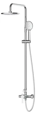 Produktbild von AVAPAX | Duschsystem mit 2-Wege-Armatur - Kopfbrause Ø 230 mm - Chrom glänzend - Mit 3-Strahl-Handbrause
