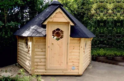 Produktbild von Outdoor-Sauna Saunahütte Holzsauna Naturfasssauna Holzhaus Saunas