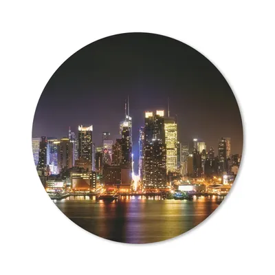 Produktbild von MuchoWow® Mauspad Mousepad New York - Manhattan - Skyline 50x50 cm - Mousepads - Maus Mat - Pad - Mausunterlage - Vinyl