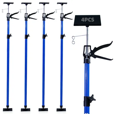 Produktbild von Deckenstütze 4er Set 115-290cm Einhand-Montagestütze bis 30kg je Stütze für Gipskarton- Decken- und Holzplatten Deckenmontage Innenausbau