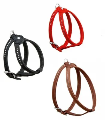 Produktbild von Karlie Buffalo Strass Geschirr - Braun - 10 mm / 20-27 cm
