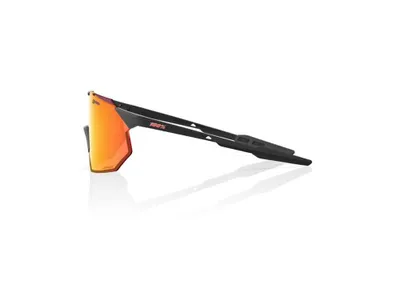 Produktbild von 100% Hypercraft SQ Soft Tact Black/HiPER Red Multilayer Mirror Lens Fahrradbrille