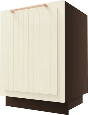 Immagine prodotto di Base cucina LIVORNO mobile cucina 60x50x82cm crema lava bianco opaco (LI-D1D/60)