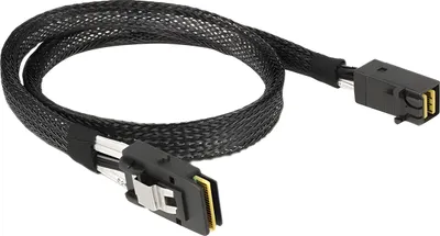 Zdjęcie produktu dla DeLOCK 83388, 0,5 m, Mini SAS HD x 4 SFF 8643, Mini SAS x 4 36 Pin SFF 8087, Męska/Męska, Czarny