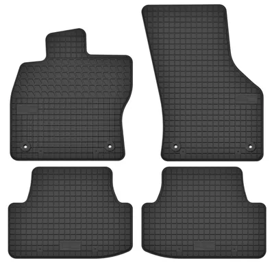 Produktbild von Gummi-Fußmatten für Seat Ateca 2016- (Crossover) – 4-tlg, Schwarz, passgenau – Wielganizator SolidTread