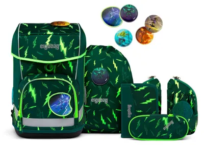 Produktbild von Ergobag Cubo Light Schulranzen Set (6-tlg.) Bärtastisch