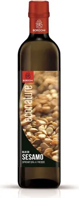 Zdjęcie produktu dla OLEJ SEZAMOWY TŁOCZONY NA ZIMNO500 ml - BORDONI (ECONATURE)