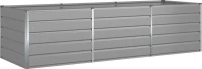 Obrázek produktu pro vidaXL květináč Světle šedý 195 x 100 x 45 cm Pozinkovaná ocel