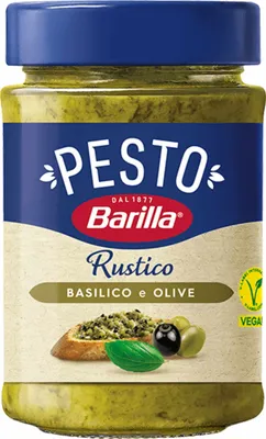 Produktbild von Barilla Pesto Rustico Basilico e Olive 200g