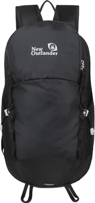 Produktbild von Neue Outlander 30L Outdoor-Bergsteigertasche, faltbarer Rucksack, wasserdicht und leicht, Reiserucksack für Damen und Herren, Schwarz