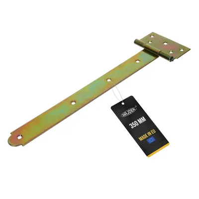Produktbild von NAJDER T-Scharnier 350 mm Kreuzgehänge 2 Stück Torscharnier Gartentor Gartentorfalle Schwenkscharnier verzinkte gelb (350 mm)