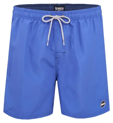 Produktbild von HAPPY SHORTS Herren Badeshorts Strandshort Mittelblau S - XXL - Farbe: marine, Grösse: L