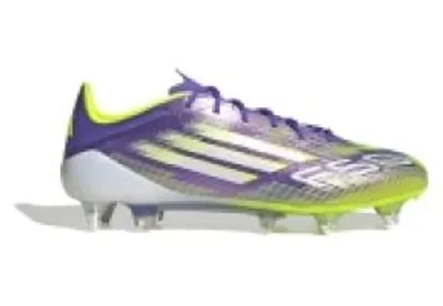Image de Chaussures de football Adidas F50 Elite SG, violettes/jaunes, taille 48