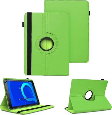 Produktbild von Tablet Tasche für Alcatel 3T 10 Hülle Schutzhülle Cover 360° Drehbar Schutz CaseFarben:Grün