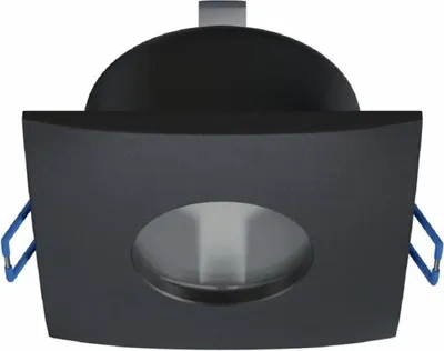 Produktbild von LED Labs XANA Deckenleuchte für GU10 Einbaurahmen quadratisch IP44 Ø 70 mm Bohrloch Schwarz