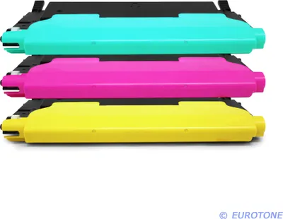 Produktbild von 3x Eurotone Toner Alternative für Samsung CLT-P4092C / CLT-C4092S Blau Cyan / CLT-M4092S Rot Magenta / CLT-Y4092S Gelb Yellow