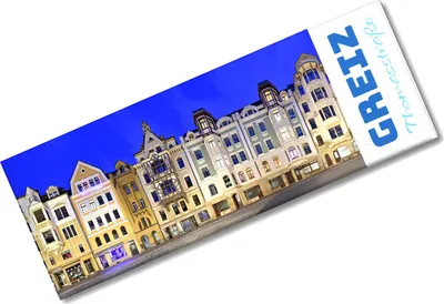 Produktbild von streetline Greiz Thomasstraße Panorama Souvenir Magnet
