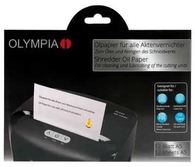 Obrázek produktu pro Olympia 9130, Mazací olej, A5 (148x210 mm), Bílá, 12 kusů, 240 mm, 5 mm