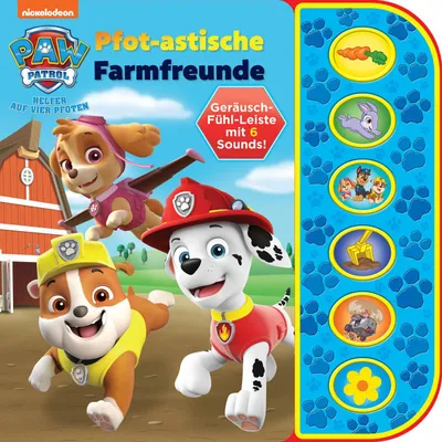 Produktbild von PAW Patrol - Pfot-astische Farmfreunde - Soundbuch mit Fühlleiste und 6 Geräuschen für Kinder ab 3 Jahren