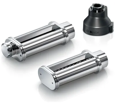 Produktbild von Bosch Serie 6 Pasta Passion Set MUM MUZS6PP, Befestigungsset, Silber, Edelstahl, 1,7 kg, 110 mm, 120 mm