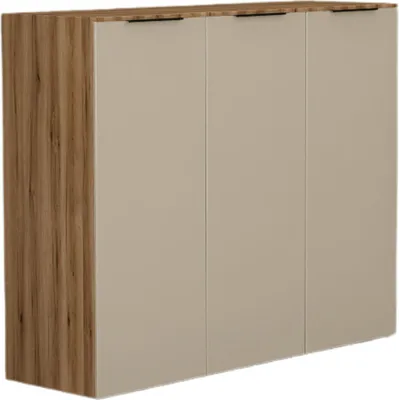 Produktbild von Schuhkommode HARPER BOLU BHT 135x109x40 cm braun Schuhkipper