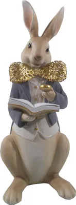 Obrázok produktu pre Clayre & Eef Figúrka králika 15x13x40 cm Hnedá sivá Polyresin