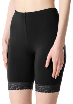 Image de Leggings courts pour femme Bellivalini avec dentelle BLV50-217 (noir, XL)